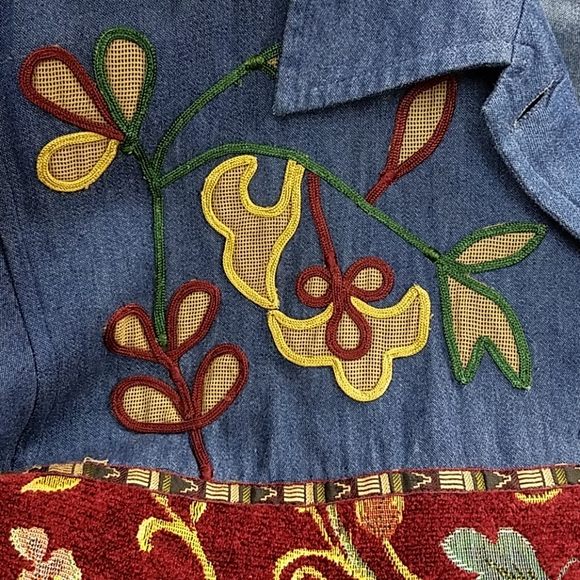 Sante' Classics XL Denim Beautiful Design Jacket - Picture 11 of 11